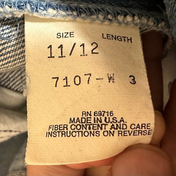 Jeanjer By Jordache Denim High Rise Mom Jeans Size 11/12 Made in the‎ USA - Picture 6 of 12